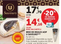 Brie de Meaux AOP U Saveurs