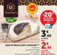 Brie de Meaux AOP U Saveurs