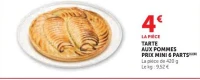 Tarte aux pommes PRIX MINI 6 parts
