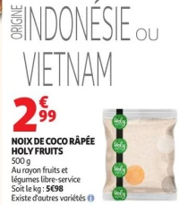 NOIX DE COCO RÂPÉE HOLY FRUITS