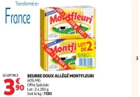 BEURRE DOUX ALLÉGÉ MONTFLEURI