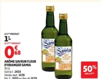 ARÔME SAVEUR FLEUR D'ORANGER SAMIA