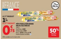 PÂTE FEUILLETÉE RONDE HALAL ISLA DÉLICE