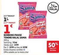 BONBONS FRAISE TENDRE HALAL SAMIA