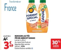 BOISSON LACTÉE PÊCHE ABRICOT DANAO