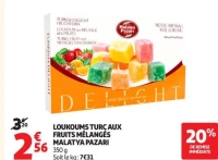 LOUKOUMS TURC AUX FRUITS MÉLANGÉS MALATYA PAZARI