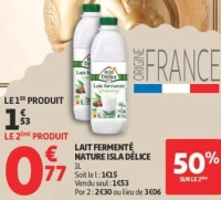 LAIT FERMENTÉ NATURE ISLA DÉLICE