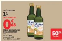 ARÔME SAVEUR FLEUR D'ORANGER SAMIA