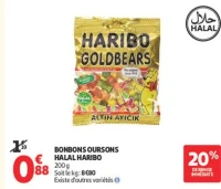 BONBONS OURSONS HALAL HARIBO