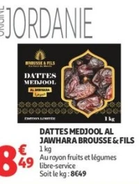 DATTES MEDJOOL AL JAWHARA BROUSSE & FILS