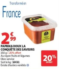 PAPRIKA DOUX LA CONQUÊTE DES SAVEURS