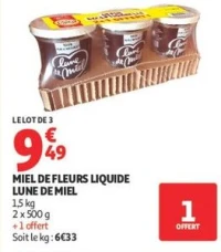 MIEL DE FLEURS LIQUIDE LUNE DE MIEL