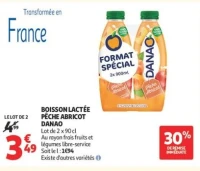 BOISSON LACTÉE PÊCHE ABRICOT DANAO