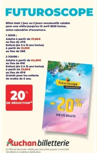 FUTUROSCOPE Billet daté 1 jour