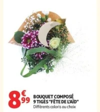 BOUQUET COMPOSÉ 9 TIGES "FÊTE DE L'AÏD"