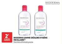 BIODERMA GAMME CRÉALINE HYGIÈNE MICELLAIRE