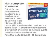 Forté Pharma Forté Nuit 8h - 30 Comprimés