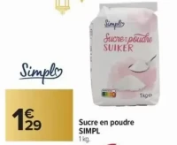 Sucre en poudre SIMPL