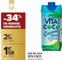 Lait de coco VITA COCO Original