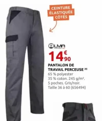 PANTALON DE TRAVAIL PERCEUSE