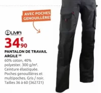 PANTALON DE TRAVAIL ARGILE
