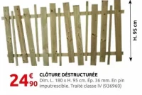 CLÔTURE DÉSTRUCTURÉE