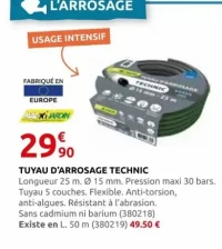 TUYAU D'ARROSAGE TECHNIC