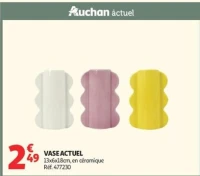 VASE ACTUEL 13x6x18cm, en céramique