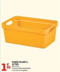 PANIER COLORÉ 4 L ACTUEL