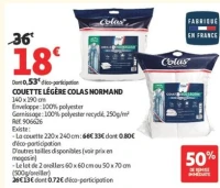 COUETTE LÉGÈRE COLAS NORMAND 140 x 190 cm