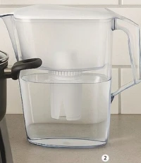 Carafe filtrante en plastique 2.5 L