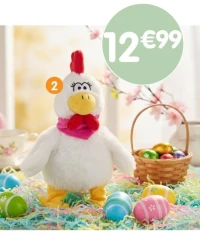 Peluche poule chanteuse