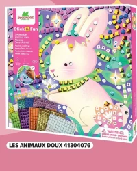 STICK'N FUN MOSAÏQUES - Les Animaux Doux