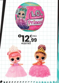 ROBE DE PRINCESSE POUPÉE 7,5 CM