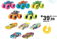 COFFRET MONSTER TRUCKS + 5 VÉHICULES 1/64ÈME