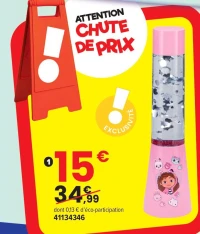 LAMPE GLITTER FLOW 33 CM