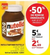 PATE A TARTINER NUTELLA