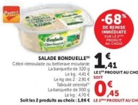 SALADE BONDUELLE Céleri rémoulade ou betterave moutarde