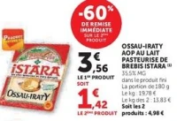 OSSAU-IRATY AOP AU LAIT PASTEURISE DE BREBIS ISTARA