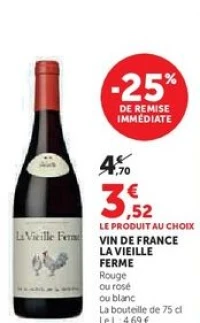 VIN DE FRANCE LA VIEILLE FERME
