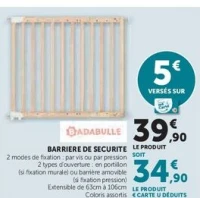 BARRIERE DE SECURITE BADABULLE