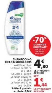 SHAMPOOING HEAD & SHOULDERS