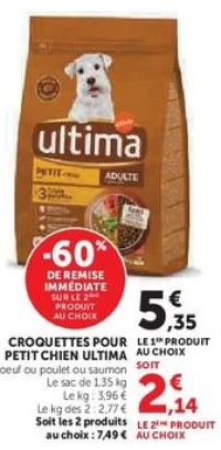 CROQUETTES POUR PETIT CHIEN ULTIMA