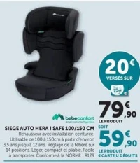 SIEGE AUTO HERA I SAFE 100/150 CM