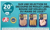 Découpes de poulet Label Rouge IGP Volailles du Maine de Loué