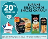 Sélection de snacks Charal