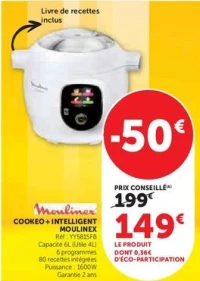 Cookeo + Intelligent Moulinex Réf: YY5815FB