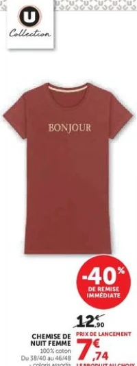 CHEMISE DE NUIT FEMME