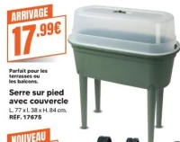 Serre sur pied avec couvercle