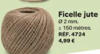 Ficelle jute Ø 2 mm
